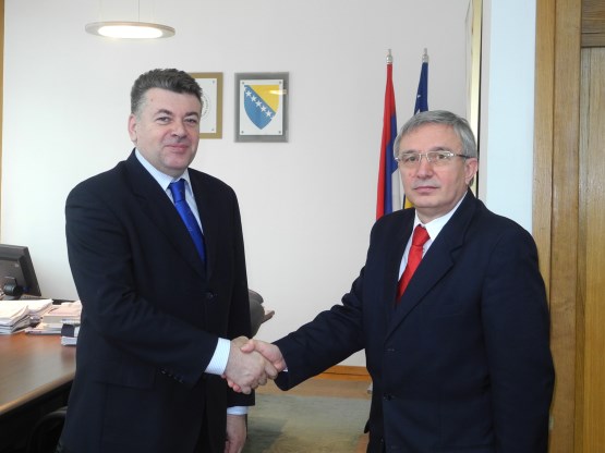 Predsjedavajući Predstavničkog doma Parlamentarne skupštine BiH dr. Milorad Živković razgovarao s ambasadorom Rumunije u BiH